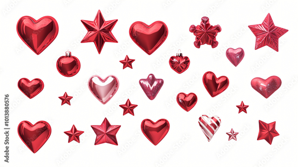 A vibrant collection of heart-shaped icons in various designs, featuring red and pink colors, perfect for Valentine's Day and romantic occasions A vibrant collection of heart-shaped icons in various designs, featuring red and pink colors, perfect for Valentine's Day and romantic occasions