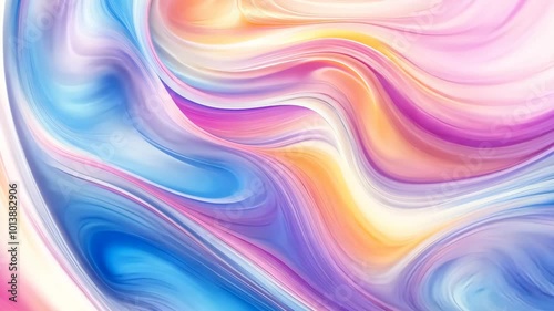 Wallpaper Mural Abstract vibrant swirl of pastel colors, digital Torontodigital.ca