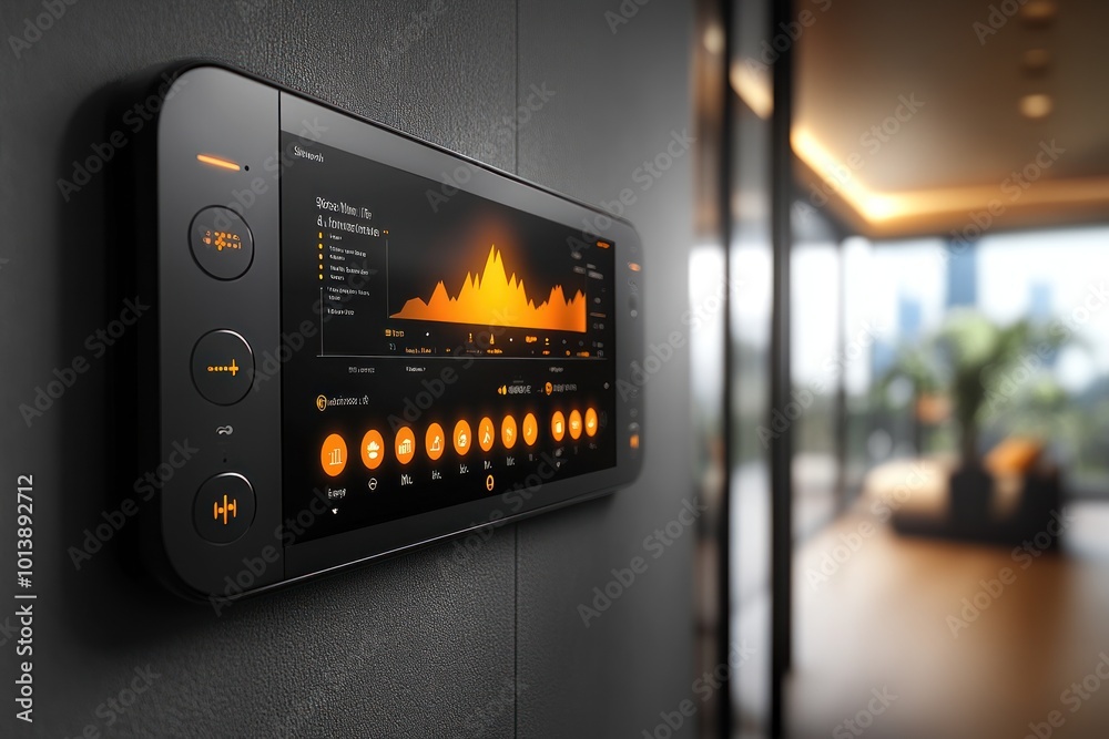 Smart Home Control Panel with Minimalistic Design