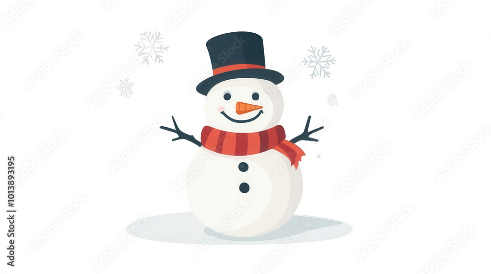 Charming Snowman Simple Vector for Winter Celebrations, Isolated on White, PNG File, Transparent Background Charming Snowman Simple Vector for Winter Celebrations, Isolated on White, PNG File, Transparent Background