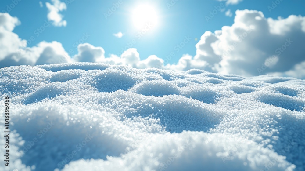 Sunny Winter Day with Snow Covered Ground Sunny Winter Day with Snow Covered Ground