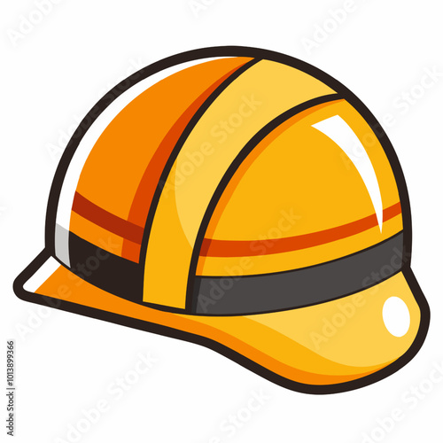 Safety helmet illustration design