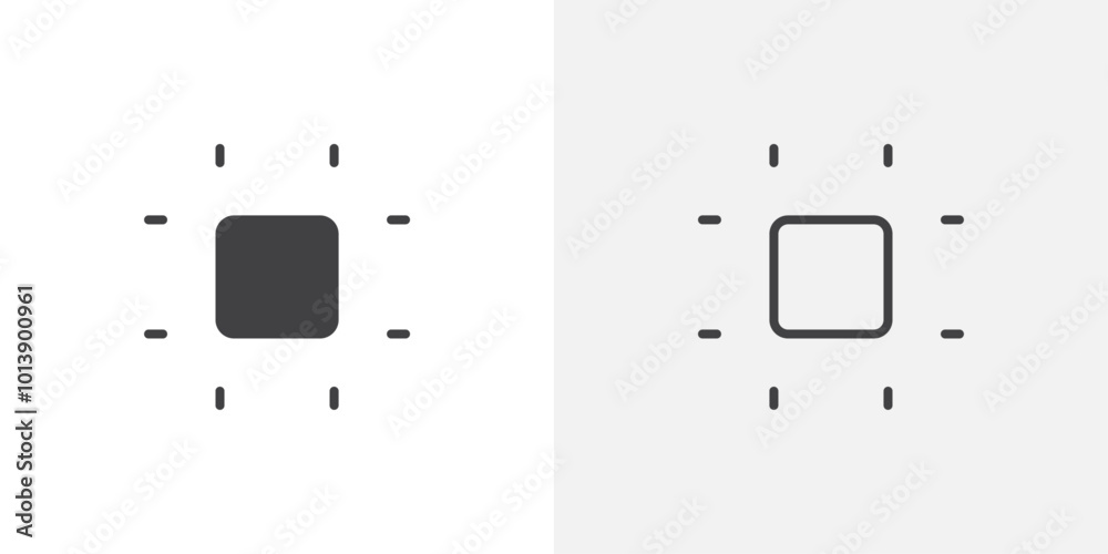 Artboard icon flat and simple set design Artboard icon flat and simple set design