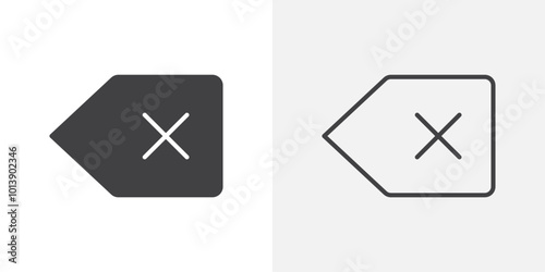 Cancel key icon flat and simple set design Free Download Cancel key icon flat and simple set design - GFXLoad