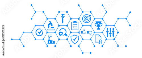 quality management , iso , customer satisfaction , audit vector illustration