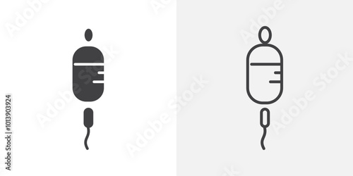 Drip icon flat and simple set design