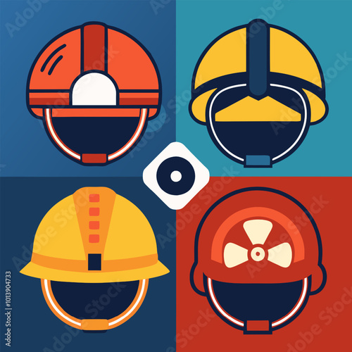 Safety helmet graphic design
