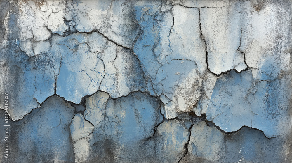 A textured, weathered surface with varying shades of gray and blue. The texture appears rough, with uneven layers and cracks. Some areas have a metallic sheen, while others are darker A textured, weathered surface with varying shades of gray and blue. The texture appears rough, with uneven layers and cracks. Some areas have a metallic sheen, while others are darker