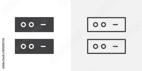 Memory drives icon flat and simple set design