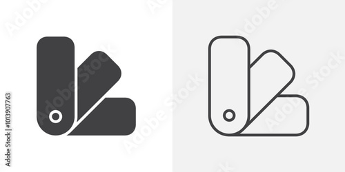 Swatches icon flat and simple set design