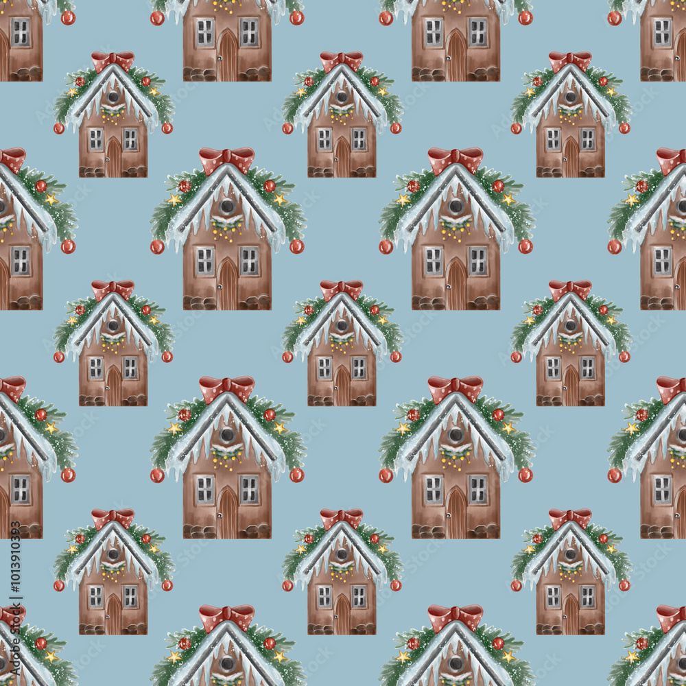 seamless pattern with house seamless pattern with house
