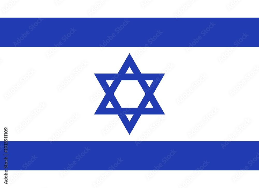Flag of Israel, Vector illustration Flag of Israel, Vector illustration