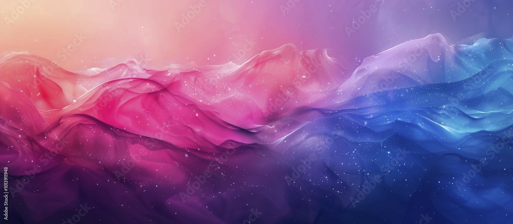 Abstract gradient art with flowing pink, purple, and blue shapes and a starry effect, AI generated Abstract gradient art with flowing pink, purple, and blue shapes and a starry effect, AI generated