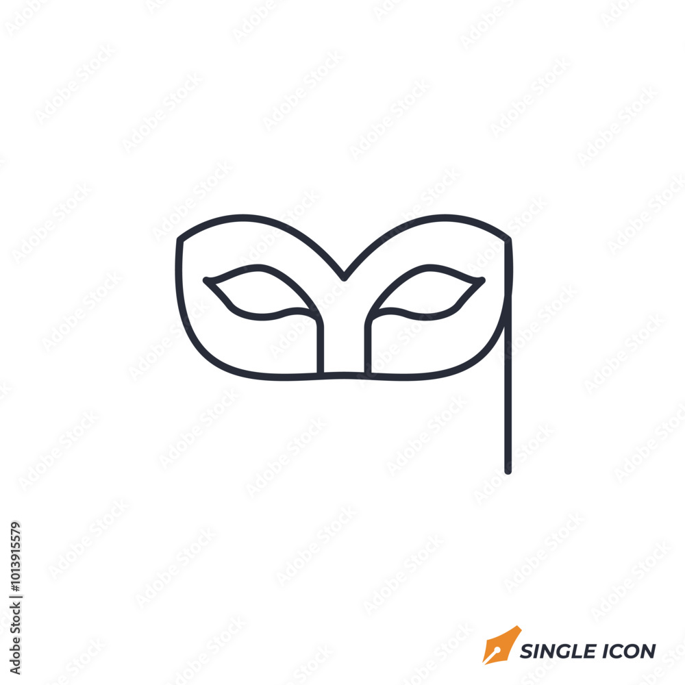 Mask icon vector illustration. Mask symbol isolated on white background Mask icon vector illustration. Mask symbol isolated on white background