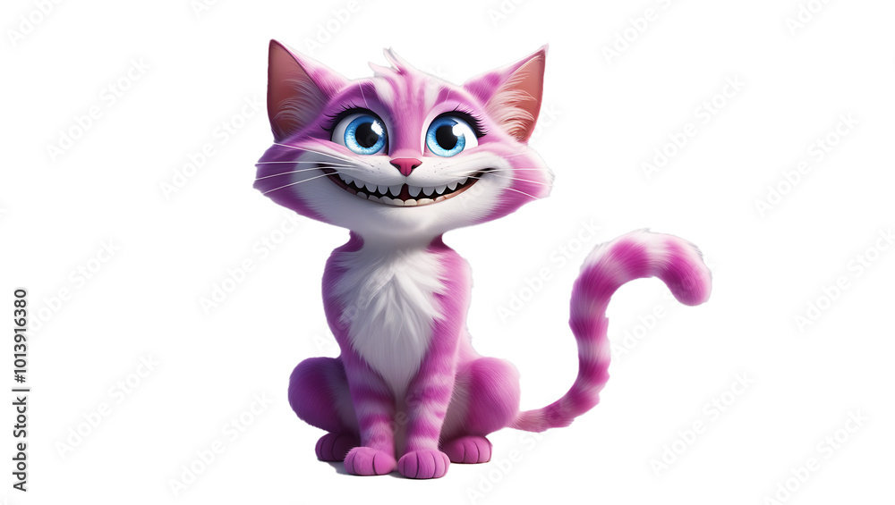 Fototapeta premium A happy cat exudes a sense of contentment and joy through every part of its body. Its eyes may be half-closed, giving it a relaxed, blissful expression, while its tail flicks lazily or curls gently ar