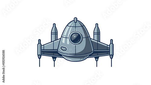 A spaceship is a technologically advanced, sleek, and powerful vehicle designed for interstellar travel. Its metallic hull gleams under distant starlight, reinforced with durable alloys to withstand t