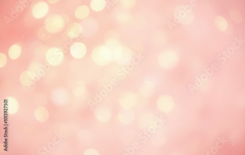 Golden Glow Bokeh Background