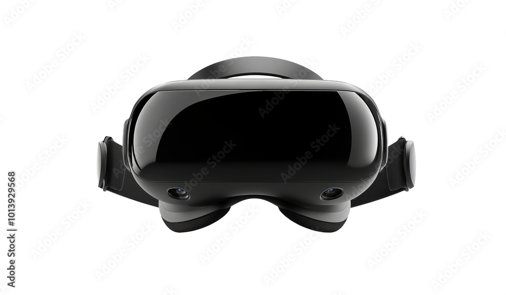 Black virtual reality headset for immersive experiences