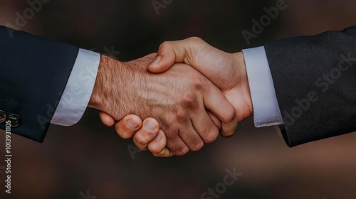 Consultants shaking hands after a successful business negotiation in a modern office, partnership consulting, deal closure