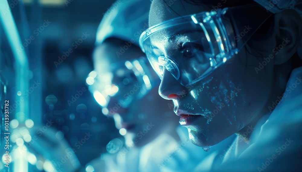 custom made wallpaper toronto digitalEngineers and scientists with dynamic tools, innovative and precise, Urban, Cool tones, Photograph, Scientific discovery