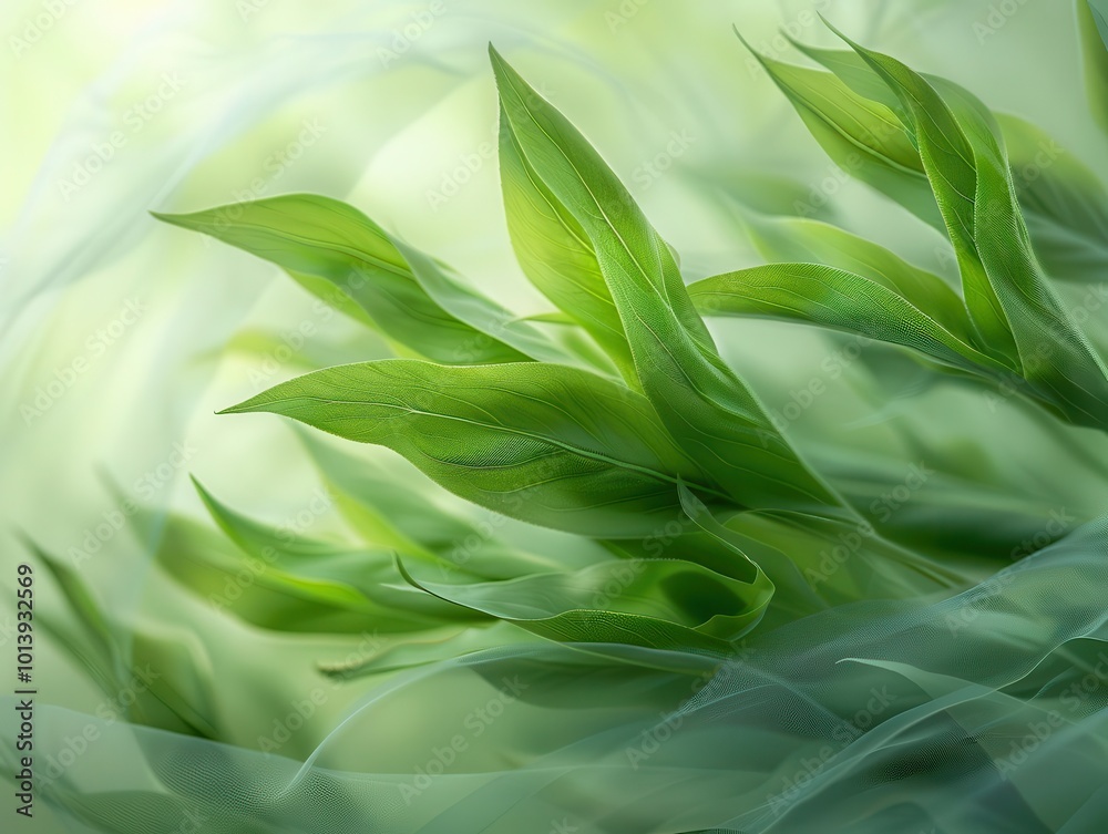 Obraz premium Growth and transformation with dynamic scenes, natural and inspiring, Nature, Soft greens, Photograph, Evolution