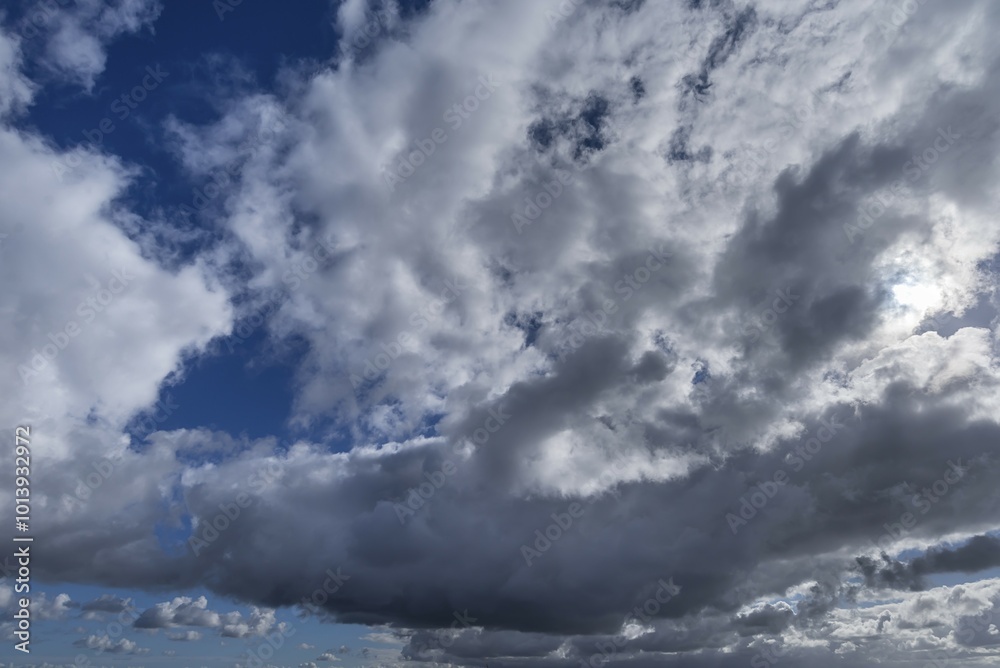 Naklejka premium Rain clouds (Nimbostratus), Germany, Europe
