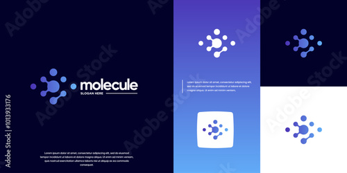 visual nerve logo with modern technology concept, molecular network, eye health, vector graphic illustration.