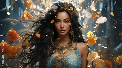 a fictional character, blending realism with fantastical elements to tell a unique story 
