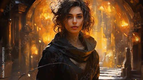 a fictional character, blending realism with fantastical elements to tell a unique story 