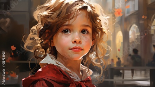 a fictional character, blending realism with fantastical elements to tell a unique story 