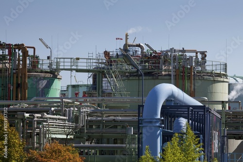 Chempark, Chemical Park, Bayer AG, Leverkusen, North Rhine-Westphalia, Germany, Europe photo