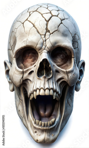 Captivating Halloween Skull Imagery: Scary, Spooky, and Eerie Concepts for Your Creative Design Projects, background element for posters