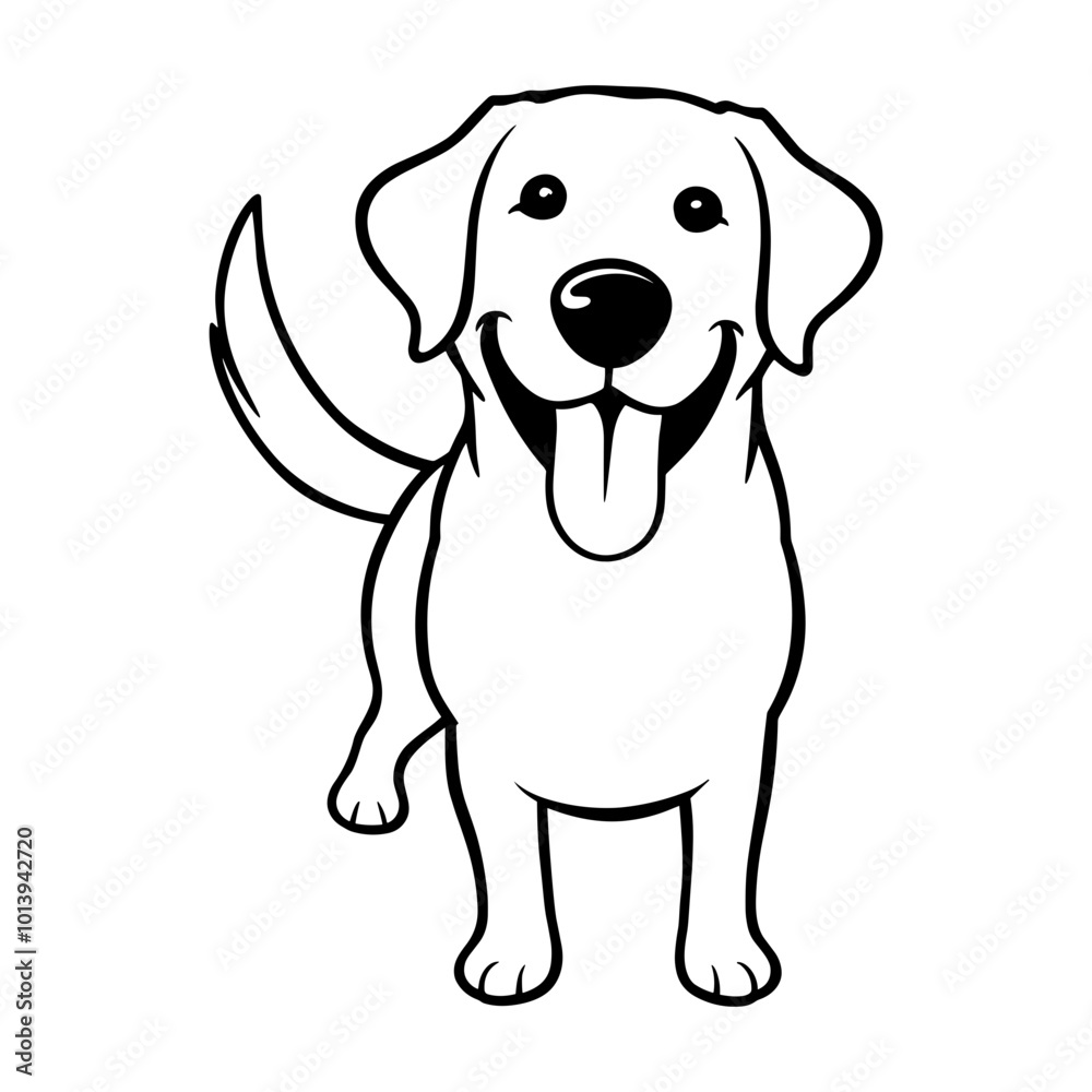 Labrador Dog Wagging Tail Labrador Dog Wagging Tail