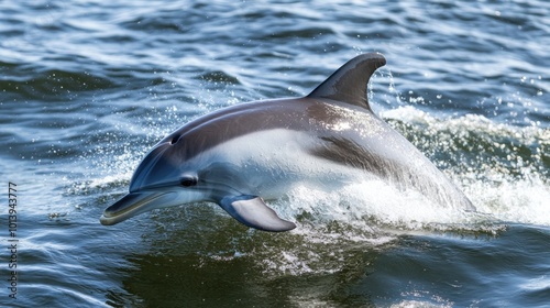 Dolphin Leaping from the Ocean