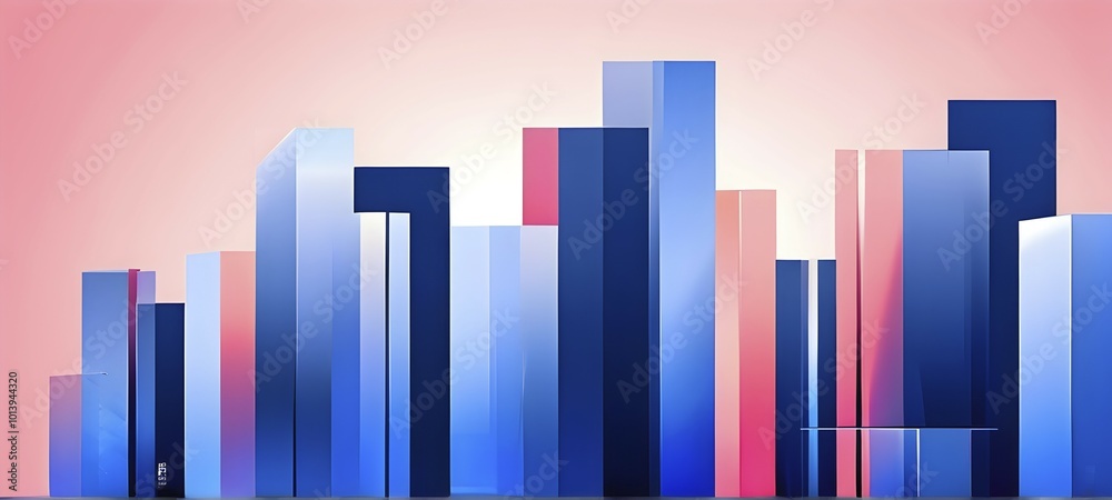 Abstract minimalist wallpaper capturing the essence of real estate objects in simple geometric shapes, AI generated Abstract minimalist wallpaper capturing the essence of real estate objects in simple geometric shapes, AI generated