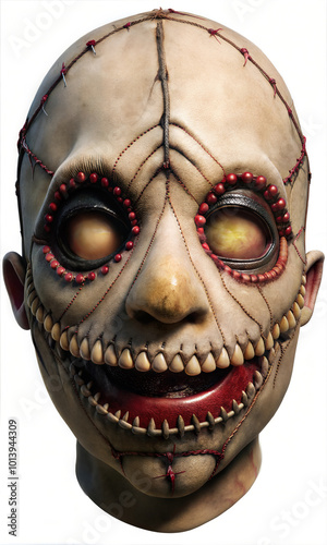 Captivating Halloween Mask Imagery: Scary, Spooky, and Eerie Concepts for Your Creative Design Projects, background element for posters