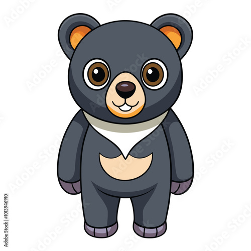 black-bear vector art illustration  photo