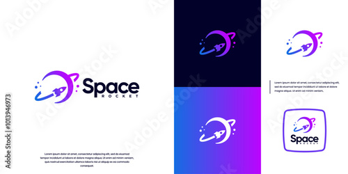 rocket launcher , modern technology , science , graphic design template.