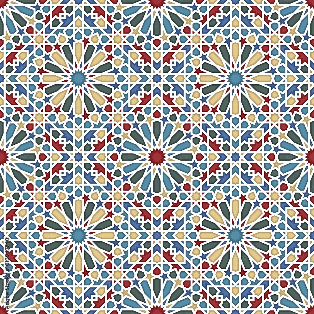 Islamic geometric seamless vector pattern Islamic geometric seamless vector pattern
