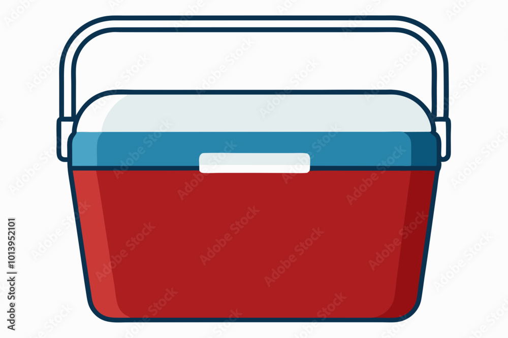 Esky Cooler vector illustration on a white background Esky Cooler vector illustration on a white background