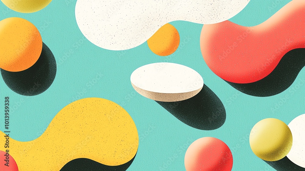 Vibrant abstract shapes in playful colors create a lively and modern design. Perfect for creative projects and contemporary decor. Vibrant abstract shapes in playful colors create a lively and modern design. Perfect for creative projects and contemporary decor.