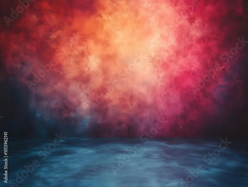 abstract backdrop featuring a smooth gradient of colors creating a serene and calming studio shot that serves as an ideal setting for various artistic displays and photoshoots