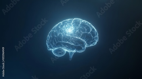 x-ray of human brain with neon lights