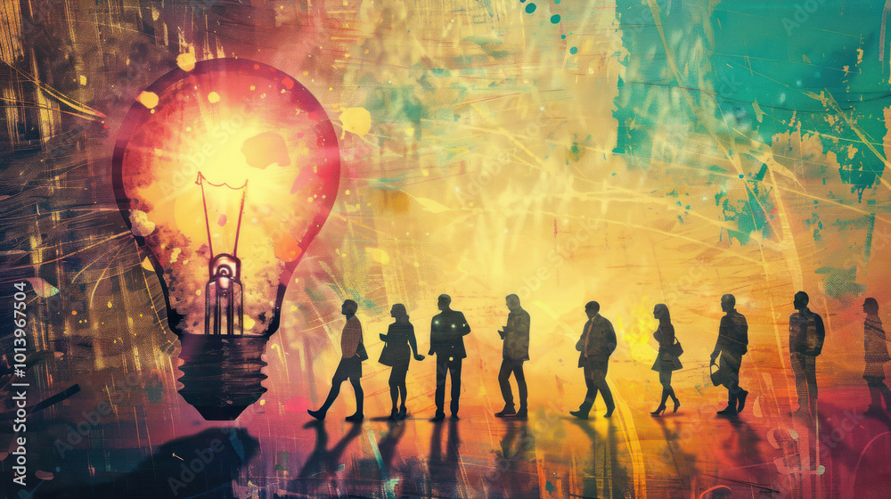 A visual of happy entrepreneurs thriving through innovation, creativity, and a sense of fulfillment in their work. A visual of happy entrepreneurs thriving through innovation, creativity, and a sense of fulfillment in their work.
