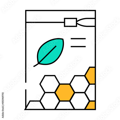 organic white beeswax pellets line icon vector. organic white beeswax pellets sign. isolated symbol illustration