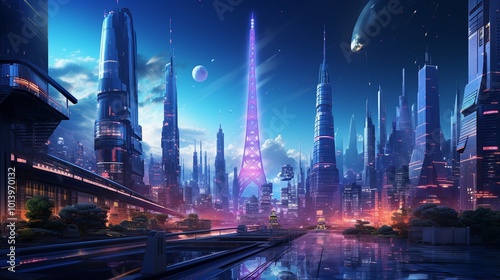 a futuristic cyberpunk character, featuring high-tech accessories and a captivating presence 