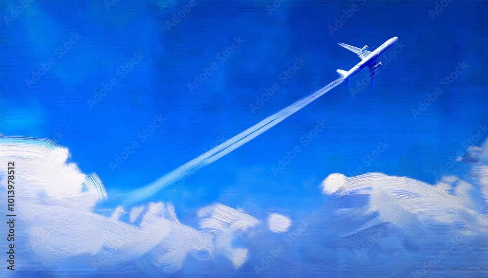 Fototapeta premium 飛行機、