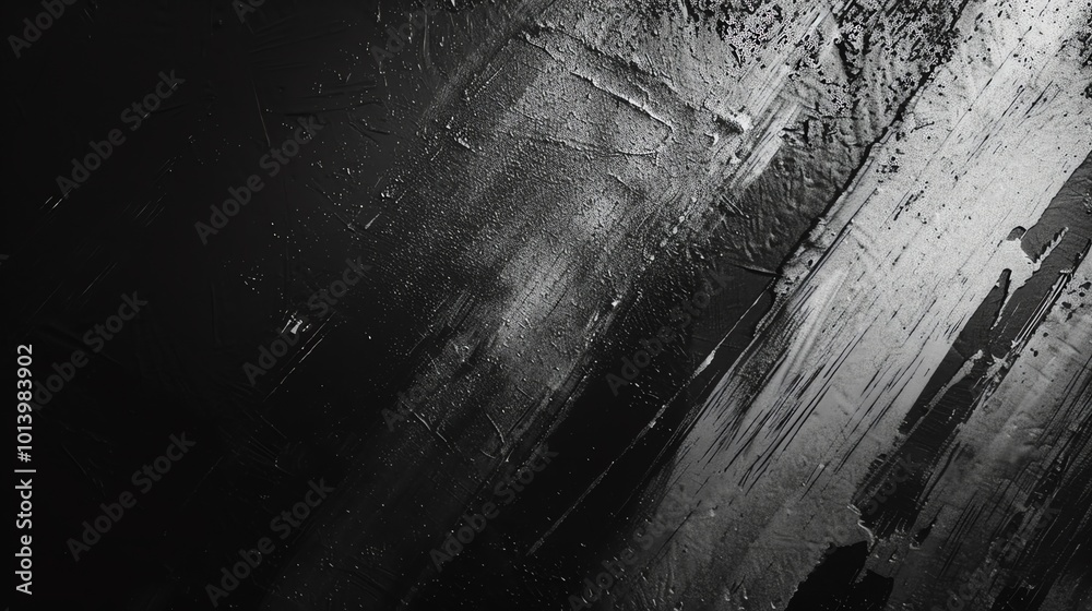 Obraz premium Weathered wall with rough, textured surface, dark planks and natural grunge pattern