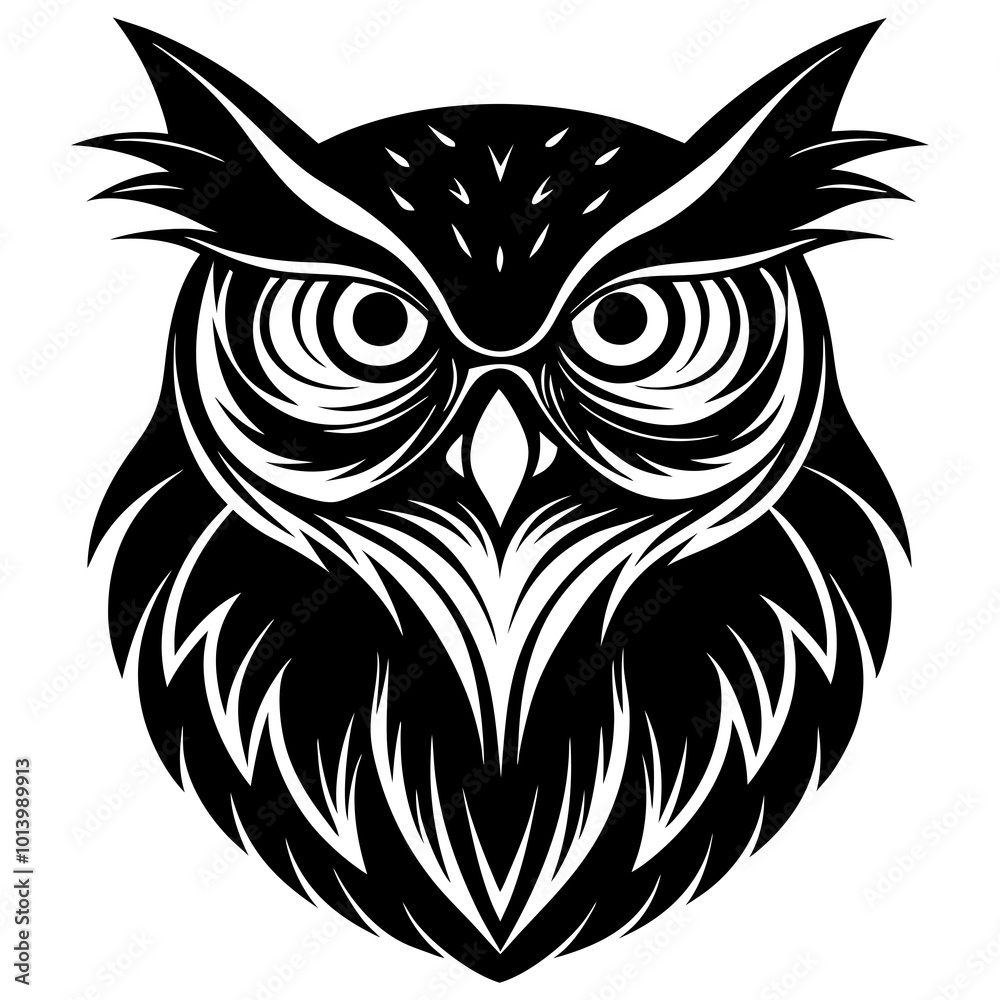 Obraz premium owl with heart