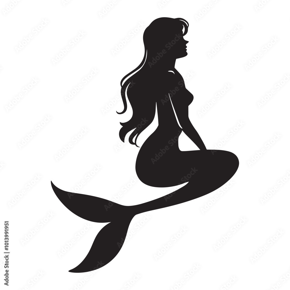mermaid silhouette mermaid silhouette